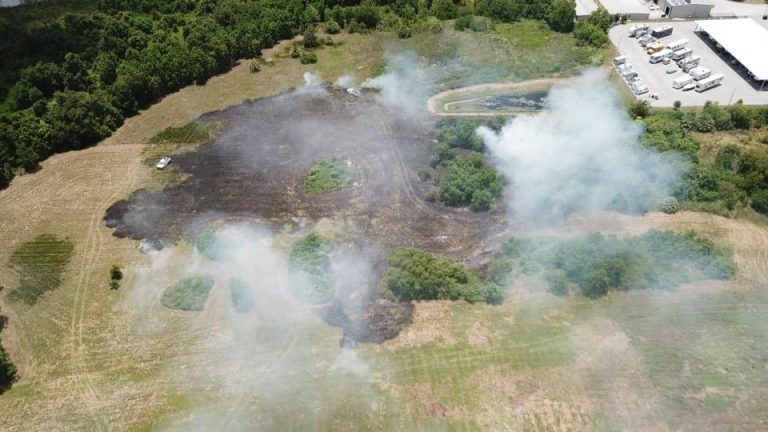 Brush Fire at Dundee Road and Buckeye Loop Road Sends Fire Department to the Rescue