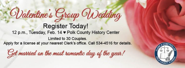 4th Annual Group Valentine’s Day Wedding At Polk County Clerk Of Courts