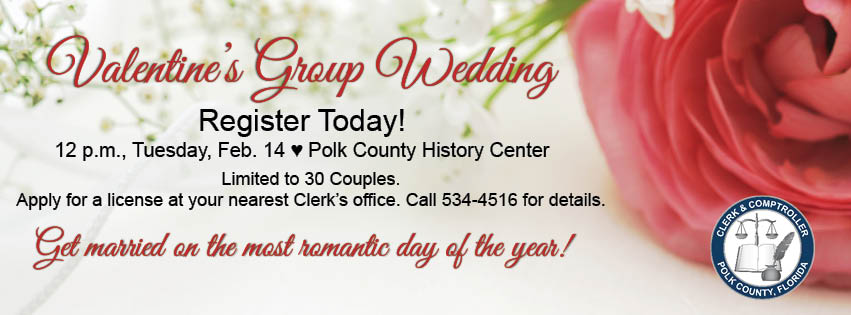 4th Annual Group Valentine #39 s Day Wedding At Polk County Clerk Of Courts