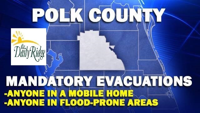 **Mandatory evacuation of manufactured homes and flood-prone areas**