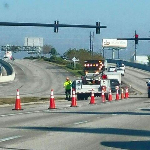 Lake Wales Police Working Vehicle vs. Motorcycle On Central Ave