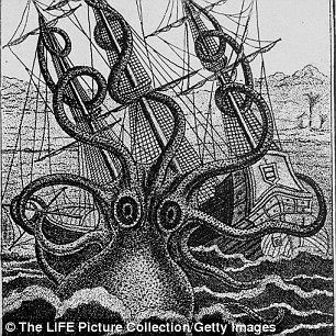 The Kraken would snag ships with it long, very strong tentacles