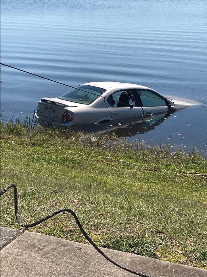 Family Uninjured After Car Plunges Into Lake