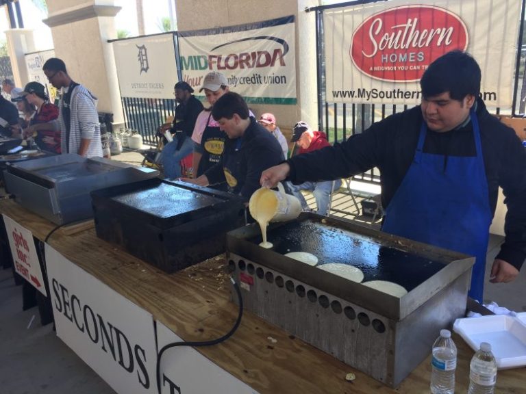 Joker Marchant Stadium Flips Out Over Kiwanis Pancake Festival