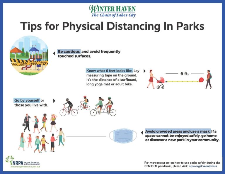 Tips for Physical Distancing in Parks