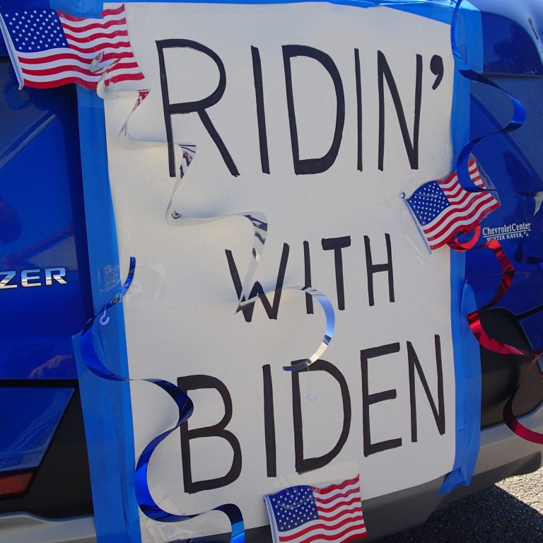 More Than 50 Cars Go Ridin With Biden In Winter Haven Caravan