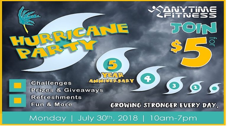 Anytime Fitness in Winter Haven Celebrates Five Years with a Hurricane Party