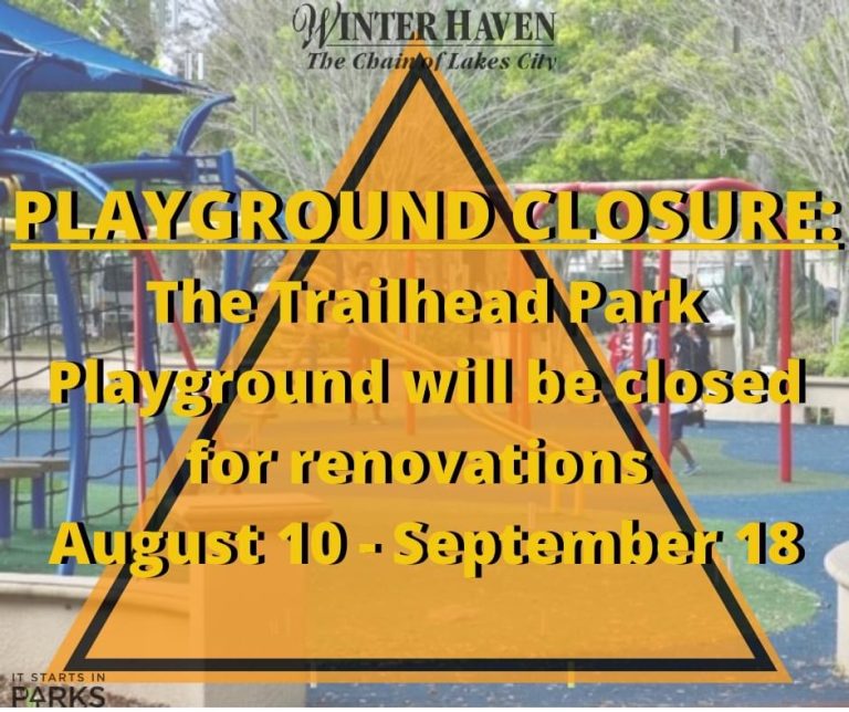 Trailhead Park Playground Closure