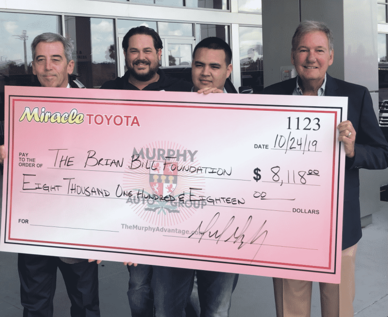 Miracle Toyota donates portion of September sales to Brian Bill Foundation