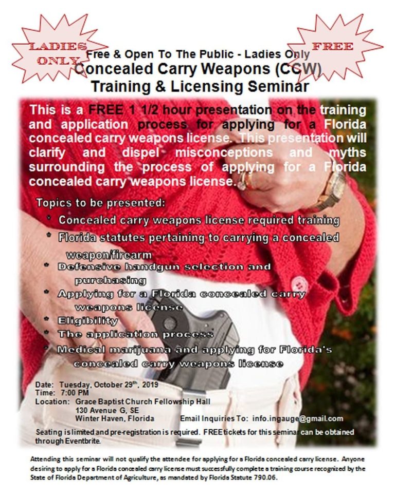 Concealed Carry Weapons Licensing Seminar