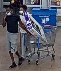 Two Individuals Think They Are Being Sneaky With Their Plan to Steal TV From Walmart But Are Caught On Camera