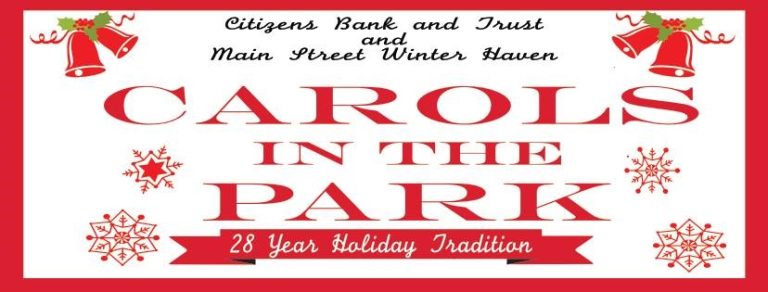 Annual Carols in the Park Holiday Market in Winter Haven Coming on Dec 4th & 5th