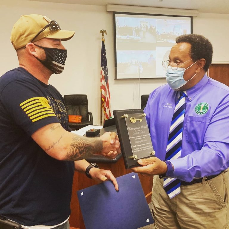 Lake Wales City Worker Who Saved Co-Worker’s Life Honored For His Brave Rescue