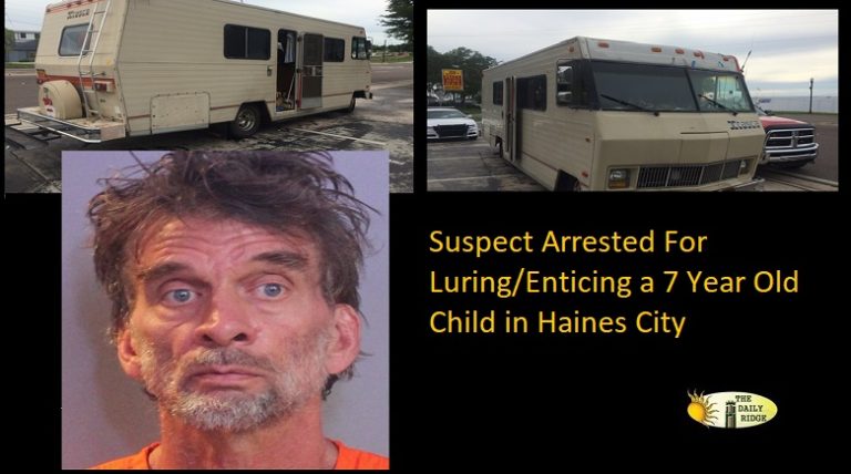 Haines City Police Arrest Suspect for Luring/Enticing a 7 Year Old Child