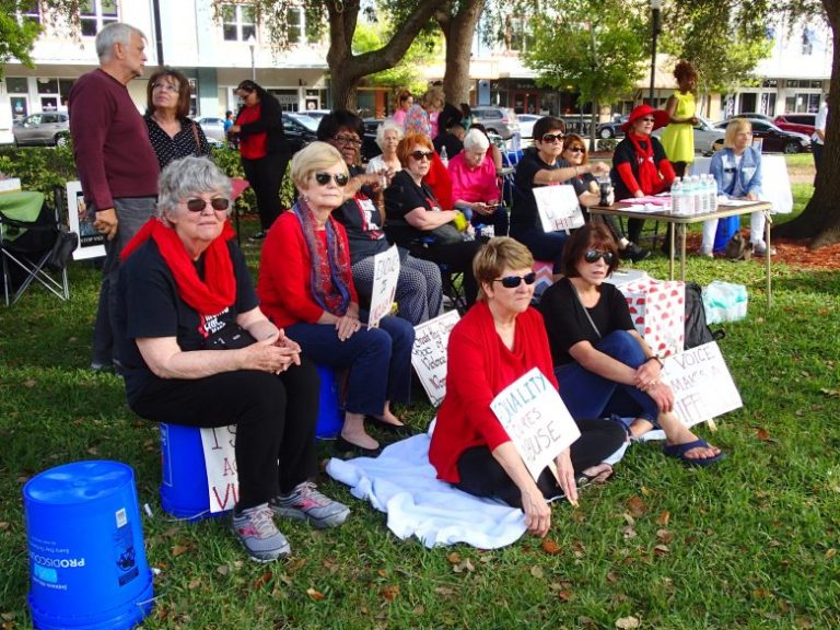 Nearly One Hundred Rise Against Abuse For One Billion Rising Polk County