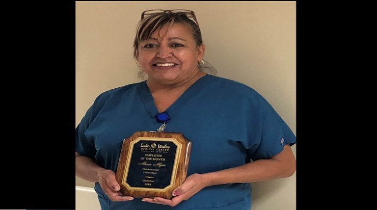 MEJIA NAMED EMPLOYEE OF MONTH AT LAKE WALES MEDICAL CENTER