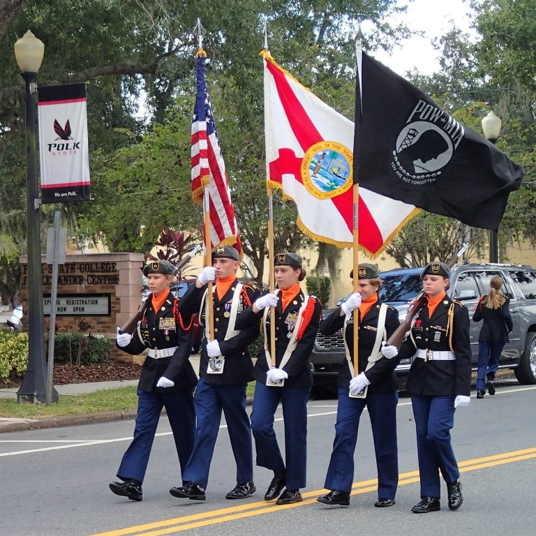 Lake Wales Honors Local Retired Service Members WithVeterans Day Parade