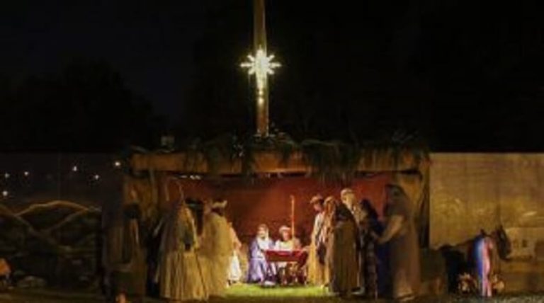 Come See Live Nativity, Stable and Bethlehem Square at First Presbyterian Dec 10th in WH