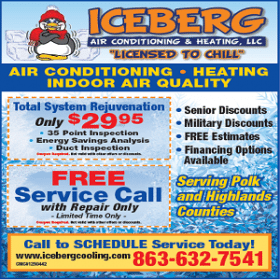 Don’t let your A/C  maintenance go!   You need to get your A/C system checked and cleaned by the professionals at Iceberg Air Conditioning.