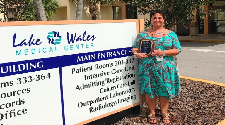 Karey Lewis Awarded Employee of the Month at Lake Wales Medical Center