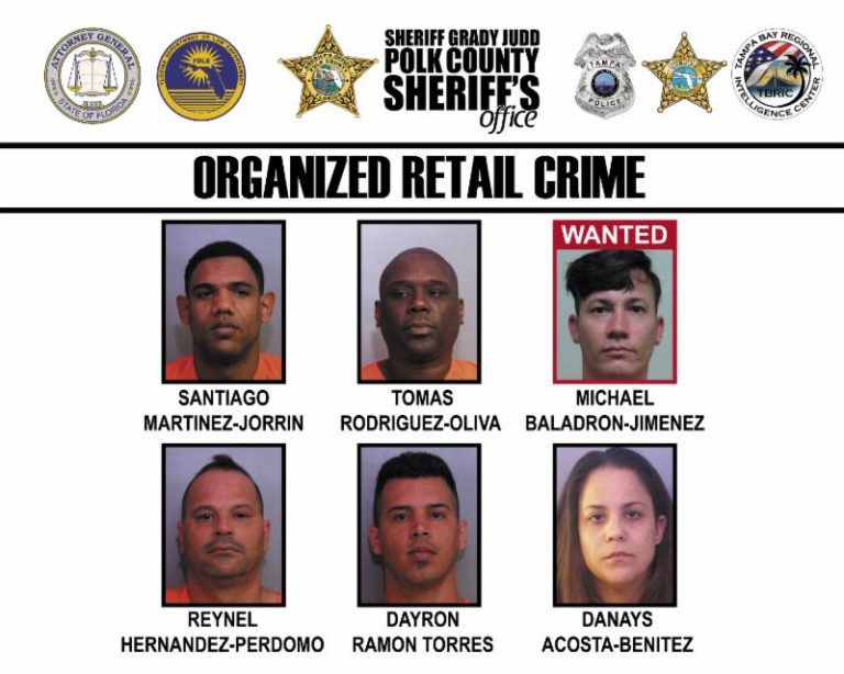 Six Suspects Arrested For Statewide Organized Retail Crime, Charged With Felony Racketeering