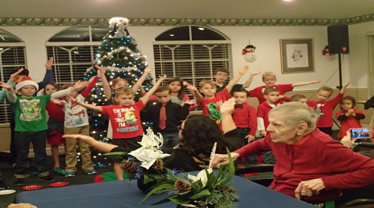 NorthRidge Church Children Sing Carols For Savannah Court Seniors