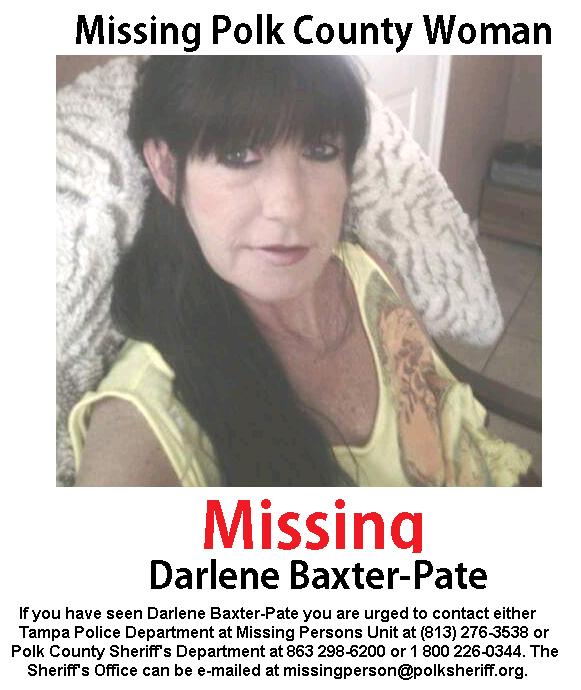 Missing Polk County Woman Darlene Baxter-Pate