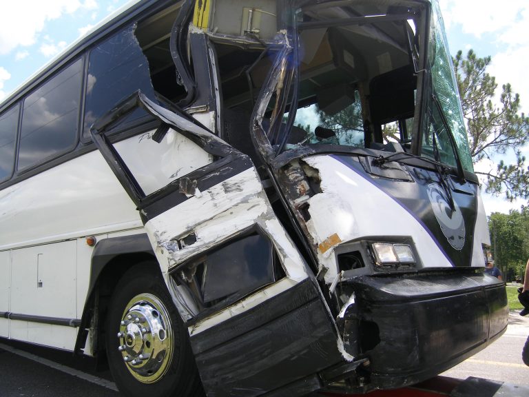 34 Students & 3 Adults Injured In Charter Bus Crash On Rockridge Rd. In Lakeland