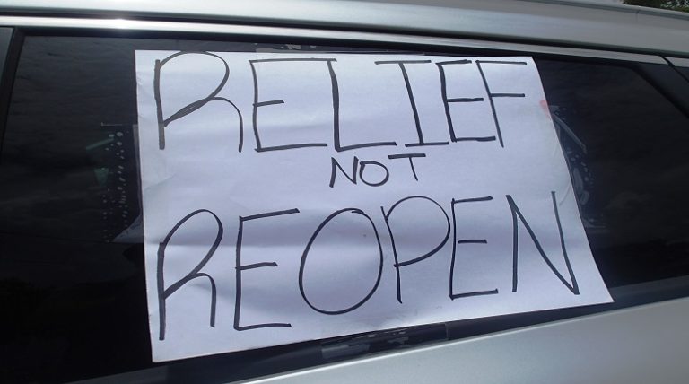 “Relief Not Reopen” Demand Local Activists In Polk County