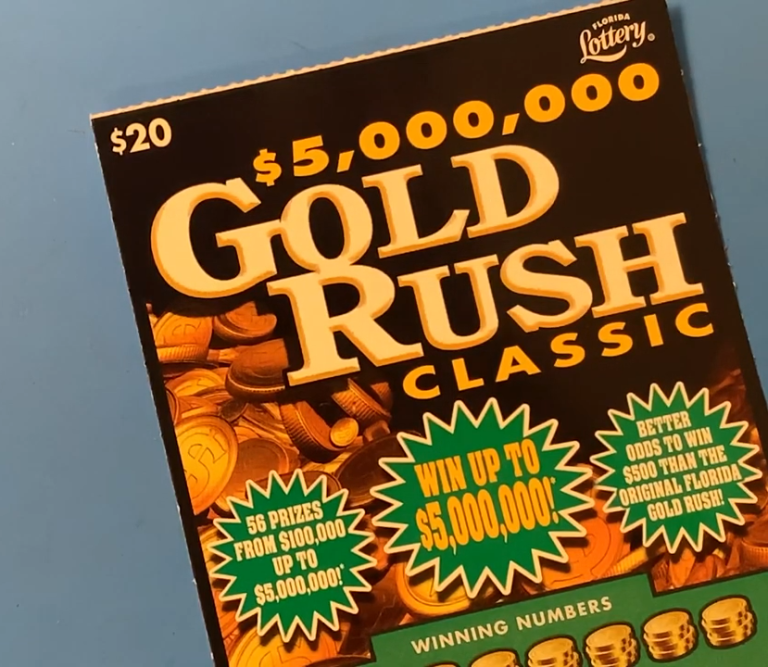 LAKE WALES MAN CLAIMS $5 MILLION TOP PRIZE PLAYING THE $20 GOLD RUSH CLASSIC SCRATCH-OFF GAME