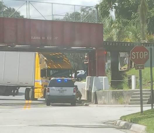 Semi Driver Ticketed For Making Wrong Turn Onto Polk Avenue