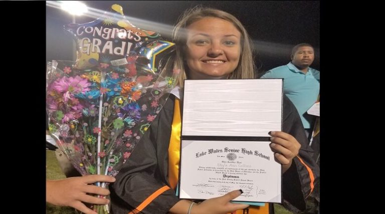 Lake Wales High School Student Shyla Collins Graduates Junior Year