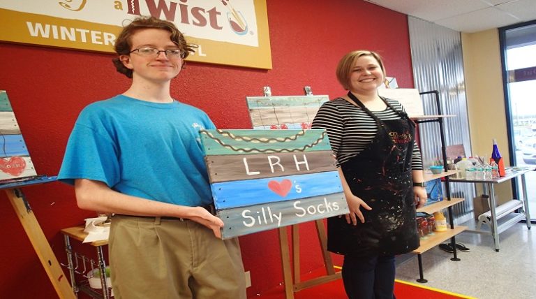 Silly Socks Saturday Hosts Second Painting With A Twist Event