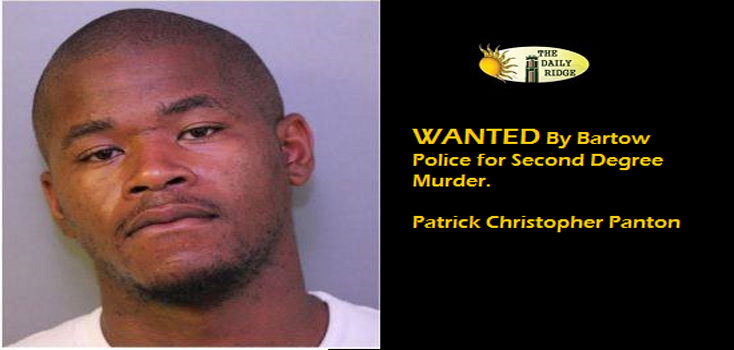 Bartow Police are Searching for Patrick Christopher Panton for Second Degree Murder