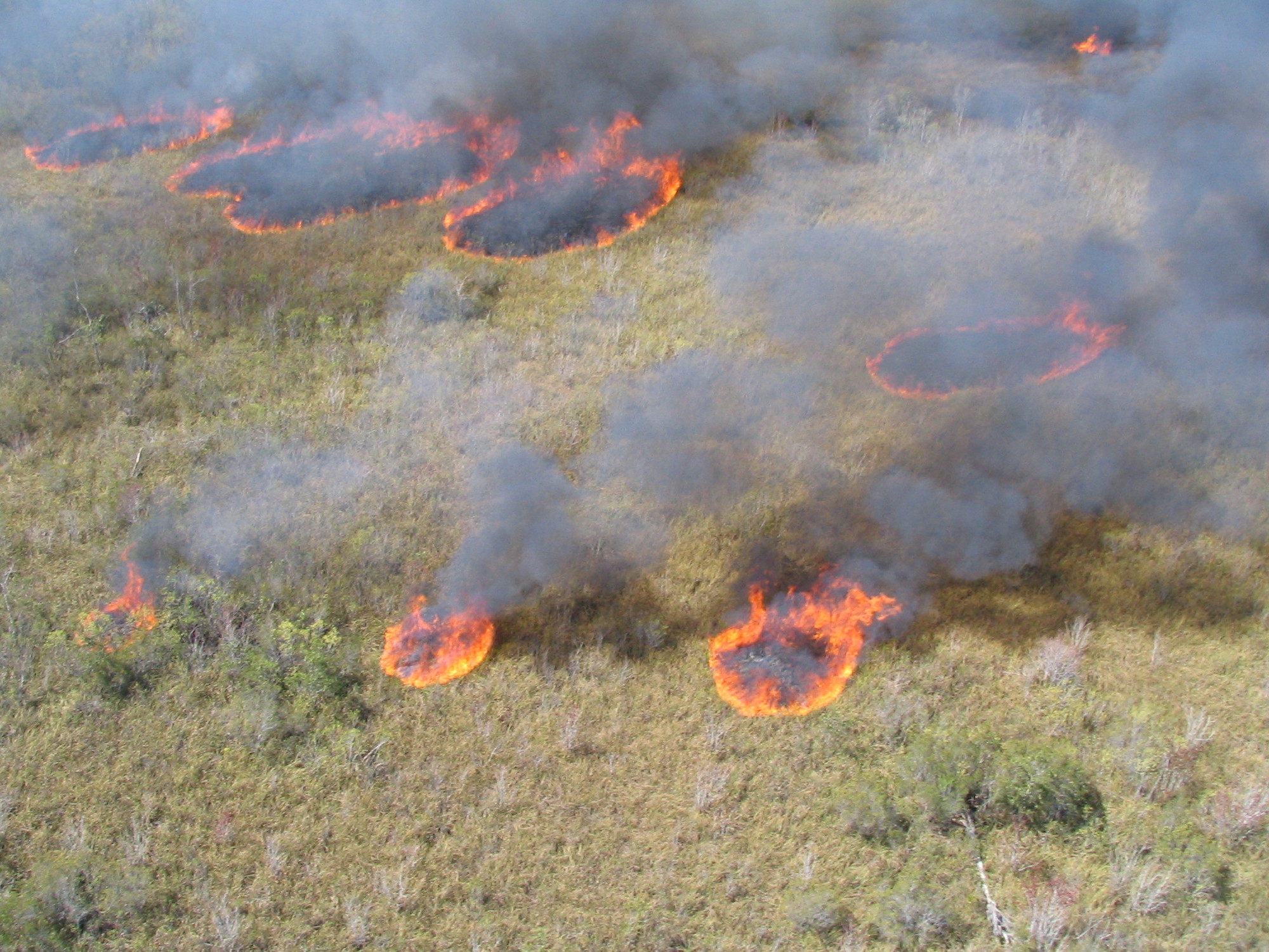 Aerial burning