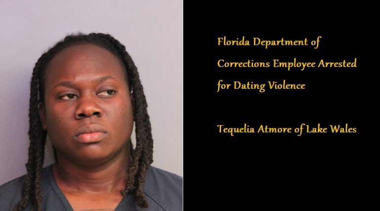PCSO Deputies Arrest Florida Deparment of Corrections Employee for Dating Violence