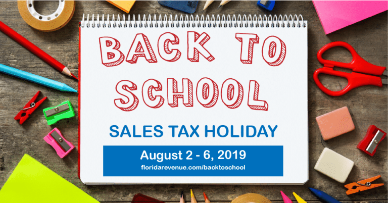 FLORIDA’S BACK-TO-SCHOOL SALES TAX HOLIDAY COMING UP AUGUST 2-6, WITH TECHNOLOGY ITEMS INCLUDED THIS YEAR