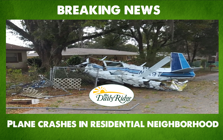 Breaking News: Plane Crashes in Residential Neighborhood