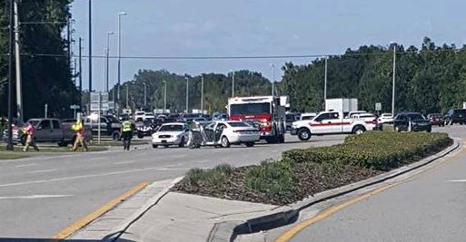 Accident Partially Blocking Lanes of Hwy 98 In Bartow
