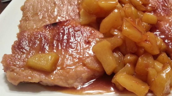 Cooking On The Ridge: Caramel Apple Pork Chops