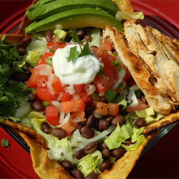 Cooking on the Ridge: Grilled Chicken Taco Salad