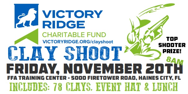 Victory Ridge Clay Shoot Friday November 20, 2020 Register NOW!!!