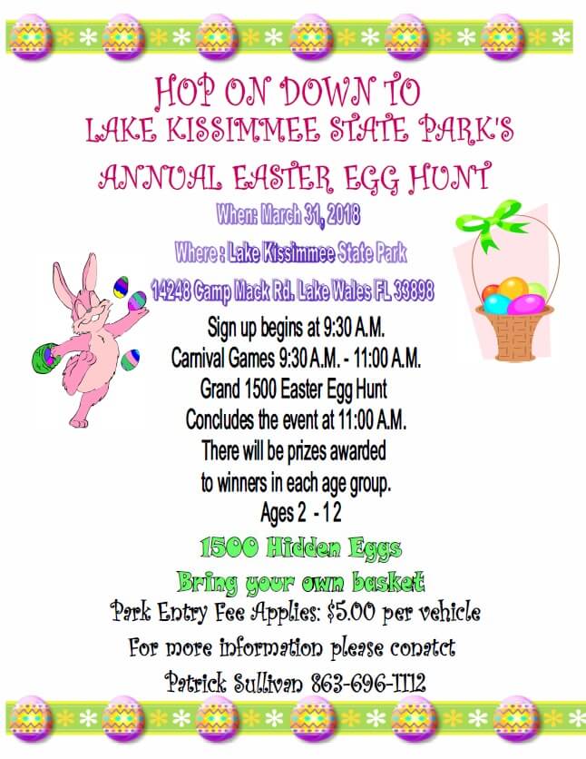 Hop on Down to Lake Kissimmee State Park's Annual Easter Egg Hunt
