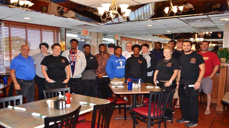 LWHS Football Team Treated to Breakfast at Family Restaurant in Lake Wales