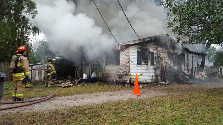 Home Destroyed By Fire In Auburndale Sunday Morning 