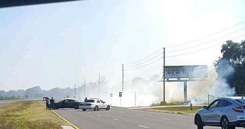 Brush Fire & Accident Causing Issues On Hwy 27 In Lake Hamilton
