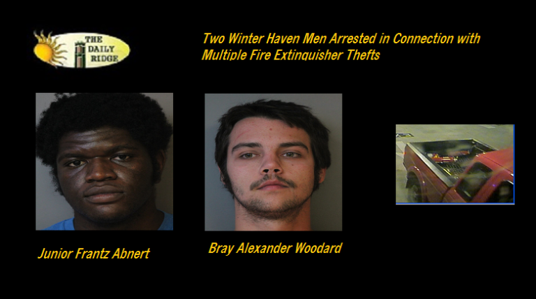 Two Winter Haven Men Arrested in Connection with Multiple Fire Extinguisher Thefts