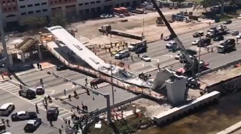 Pedestrian Bridge at FIU in Miami has Collapsed Injuring Multiple People