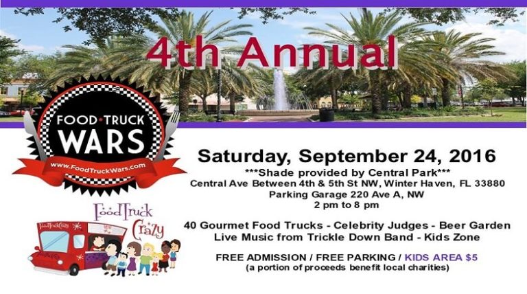 4th Annual Food Truck Wars Coming Sept 24th To Winter Haven