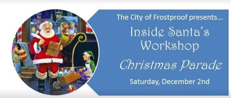 Inside Santa’s Workshop Christmas Parade in Frostproof December 2nd